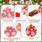 20PCS Christmas Diamond Painting Ornaments Kit – Red & Green 5D Diamond Art Ball Keychains, DIY Xmas Tree Hanging Decorations for Adults, Holiday Craft Party Decor
